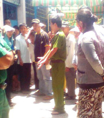 Cơ quan chức năng khám nghiệm hiện trường