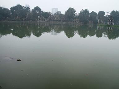 Nhìn toàn cảnh thấy được cả Tháp Rùa Nhìn toàn cảnh thấy được cả Tháp Rùa