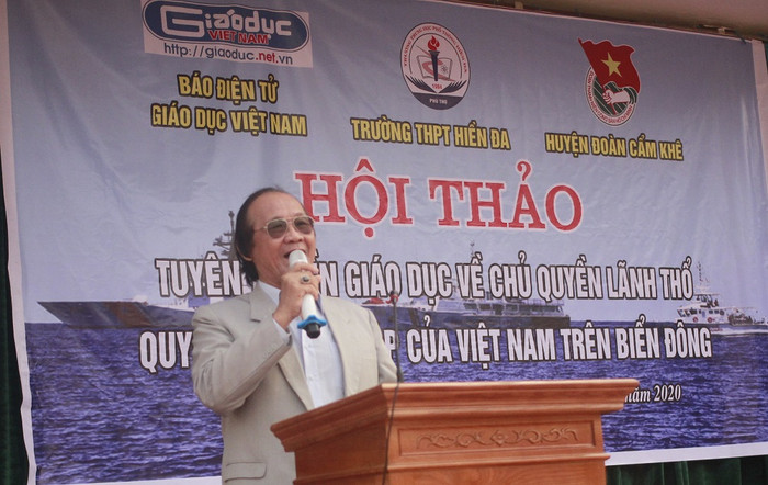 Tiến sĩ Trần Công Trục là chuyên gia hàng đầu về Công ước Luật Biển 1982 (ảnh Trinh Phúc).