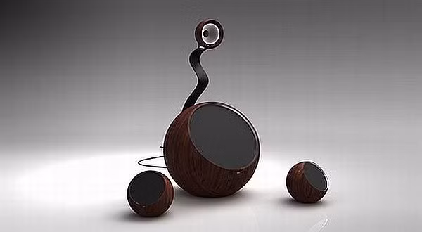 2. Bộ loa lslmp2 Andre Diekneite, nhà thiết kế người Đức là người đã sáng tạo ra đôi loa lslmp2 có một không hai này . Bộ loa được thiết kế một bóng đền nhỏ phía trên như ánh mặt trăng đang thắp sáng không gian âm nhạc của bạn. lslmp2 gồm một loa trầm và hai loa vệ tinh, dải crôm, thiết bị cảm biến IFR và được làm từ chất liệu cao su linh hoạt nhằm thuận tiện cho việc di chuyển ánh sáng theo nhiều hướng khác nhau. 2. Bộ loa lslmp2 Andre Diekneite, nhà thiết kế người Đức là người đã sáng tạo ra đôi loa lslmp2 có một không hai này . Bộ loa được thiết kế một bóng đền nhỏ phía trên như ánh mặt trăng đang thắp sáng không gian âm nhạc của bạn. lslmp2 gồm một loa trầm và hai loa vệ tinh, dải crôm, thiết bị cảm biến IFR và được làm từ chất liệu cao su linh hoạt nhằm thuận tiện cho việc di chuyển ánh sáng theo nhiều hướng khác nhau.