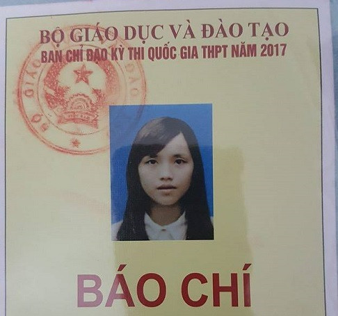 Thẻ báo chí của Ban Chỉ đạo kỳ thi quốc gia được tác nghiệp ở tất cả điểm thi ảnh 1