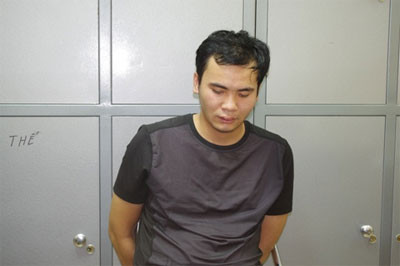 Nguyễn Thanh Tùng tại cơ quan công an Nguyễn Thanh Tùng tại cơ quan công an