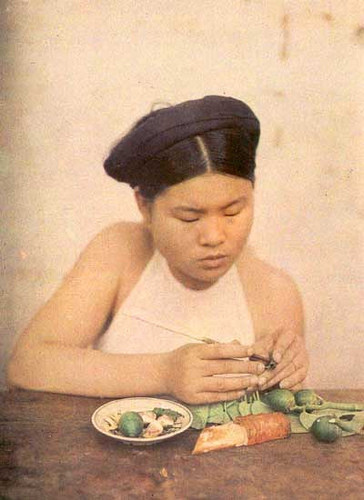 Chú thích của tác giả: Cô gái Hà Nội ngồi têm trầu Chú thích của tác giả: Cô gái Hà Nội ngồi têm trầu