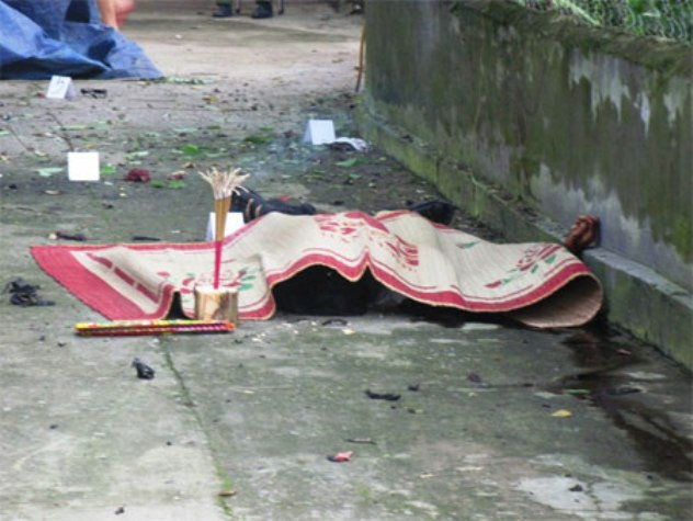 Hiện trường nơi xảy ra vụ việc. Hiện trường nơi xảy ra vụ việc.