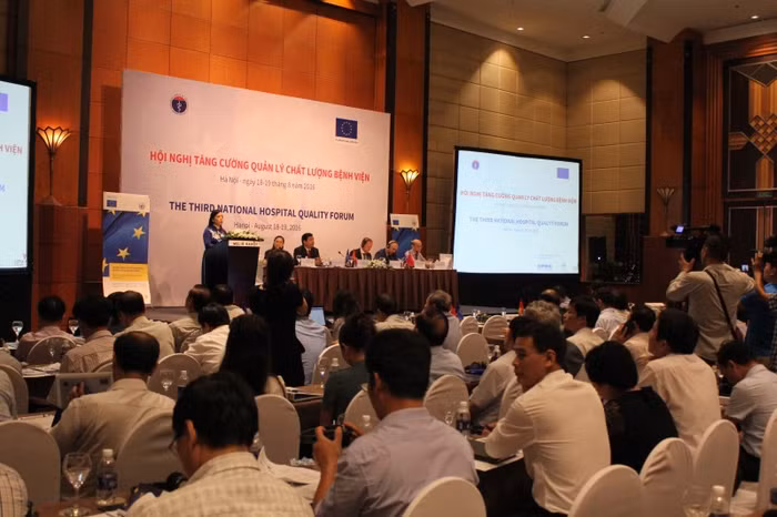 Hình ảnh Hội nghị Tăng cường Quản lý Chất lượng Bệnh viện do Bộ Y tế phối hợp với Liên minh Châu Âu (EU) tổ chức