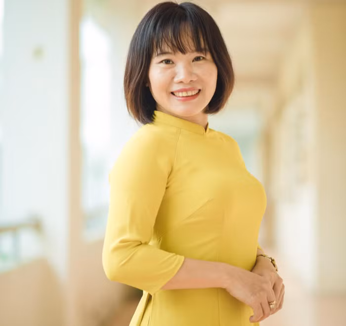 Cô Hoàng Thị Thơm, giáo viên Ngữ văn của Trường Trung học phổ thông Chuyên Nguyễn Huệ, Hà Nội (ảnh: NVCC)