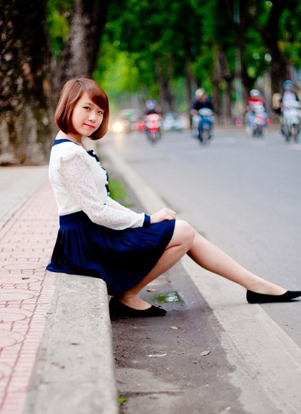 Nguyễn Diệu Ly là thí sinh dẫn đầu trong ngày 20-12-2012. >>Bấm xem bài ảnh dự thi của Nguyễn Diệu Ly