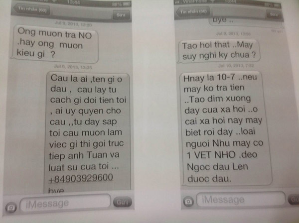 Tin nhắn tống tiền của fan cuồng