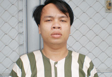 Nhu tại cơ quan công an.