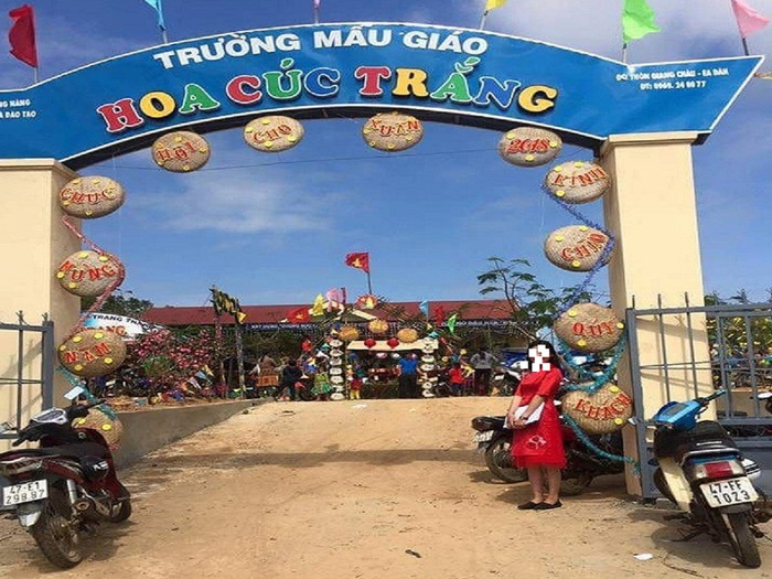 Ban giám hiệu trường mẫu giáo Hoa Cúc Trắng bị kiểm điểm vì nhiều khoản thu sai quy định. Ảnh: CTV