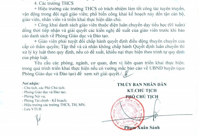 Điều chuyển giáo viên theo kiểu cơ học sẽ tạo hệ lụy về chuyên môn khó lường (ảnh Trinh Phúc). Điều chuyển giáo viên theo kiểu cơ học sẽ tạo hệ lụy về chuyên môn khó lường (ảnh Trinh Phúc).