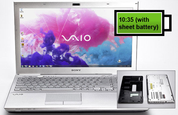 Sony VAIO SE Tấm pin ngoài của VAIO SE có giá khá đắt, lên tới 150 USD (giá bán khởi điểm của máy là 929 USD). Bù lại, người dùng có thể sử dụng máy trong 10 tiếng 35 phút. Điểm nổi bật nữa của sản phẩm là nó có màn hình độ phân giải cực cao, 1920 x 1080 pixel. Sony VAIO SE Tấm pin ngoài của VAIO SE có giá khá đắt, lên tới 150 USD (giá bán khởi điểm của máy là 929 USD). Bù lại, người dùng có thể sử dụng máy trong 10 tiếng 35 phút. Điểm nổi bật nữa của sản phẩm là nó có màn hình độ phân giải cực cao, 1920 x 1080 pixel.