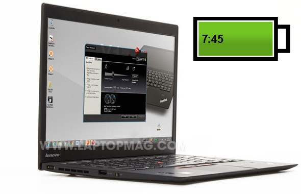 ThinkPad X1 Carbon Với giá bán khởi điểm 1249 USD, ThinkPad X1 Carbon tỏ ra khá hấp dẫn với sức mạnh mà nó mang lại: CPU Core i5, màn hình nhám 14 inch độ phân giải cao 1600 x 900 pixel. Pin máy cho thời lượng 7 tiếng 45 phút trong bài test lướt web qua WiFi. ThinkPad X1 Carbon Với giá bán khởi điểm 1249 USD, ThinkPad X1 Carbon tỏ ra khá hấp dẫn với sức mạnh mà nó mang lại: CPU Core i5, màn hình nhám 14 inch độ phân giải cao 1600 x 900 pixel. Pin máy cho thời lượng 7 tiếng 45 phút trong bài test lướt web qua WiFi.