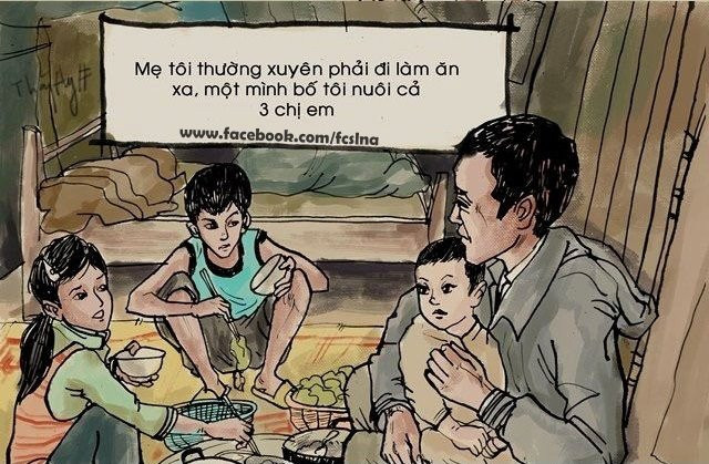 Ngay từ nhỏ, vì gia cảnh khó khăn nên chị em Công Vinh chủ yếu nhờ bàn tay bố chăm sóc. Vinh là con trai duy nhất trong nhà.