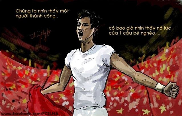 Trong cả màu áo SLNA và ĐTQG Việt Nam.