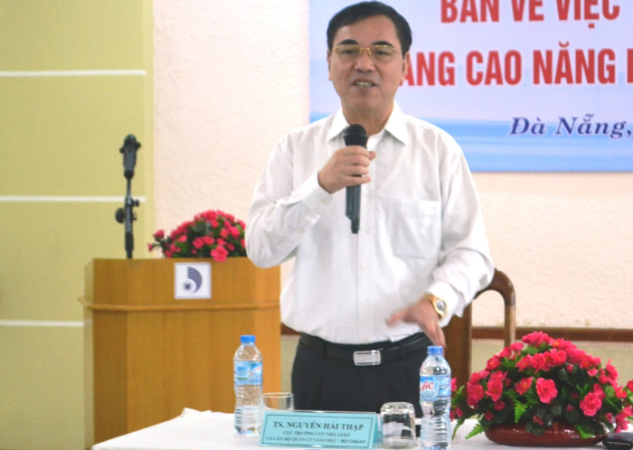 Tiến sĩ Nguyễn Hải Thập - Phó Cục trưởng Cục nhà giáo và cán bộ quản lý giáo dục (Bộ Giáo dục và Đào tạo) cho biết, sẽ kiến nghị Chính phủ cho phép các trường đại học tuyển dụng giảng viên theo hai hình thức luật lao động và luật viên chức. Ảnh: TT Tiến sĩ Nguyễn Hải Thập - Phó Cục trưởng Cục nhà giáo và cán bộ quản lý giáo dục (Bộ Giáo dục và Đào tạo) cho biết, sẽ kiến nghị Chính phủ cho phép các trường đại học tuyển dụng giảng viên theo hai hình thức luật lao động và luật viên chức. Ảnh: TT