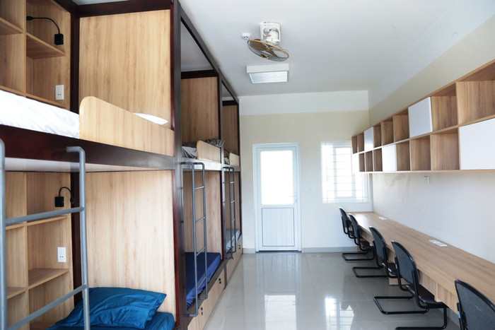 Hệ thống phòng ốc hiện đại phục vụ cho việc học tập và sinh hoạt của du học sinh Lào.