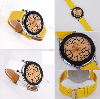 Đồng hồ thời trang với phần mặt như một vũ điệu của các con số. Đồng hồ thời trang với phần mặt như một vũ điệu của các con số.