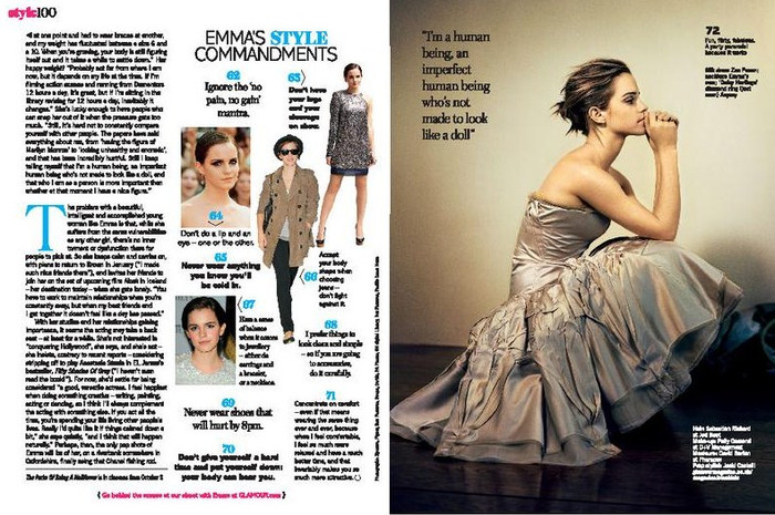 Cận cảnh trang báo viết về phong cách thời trang của cô Cận cảnh trang báo viết về phong cách thời trang của cô