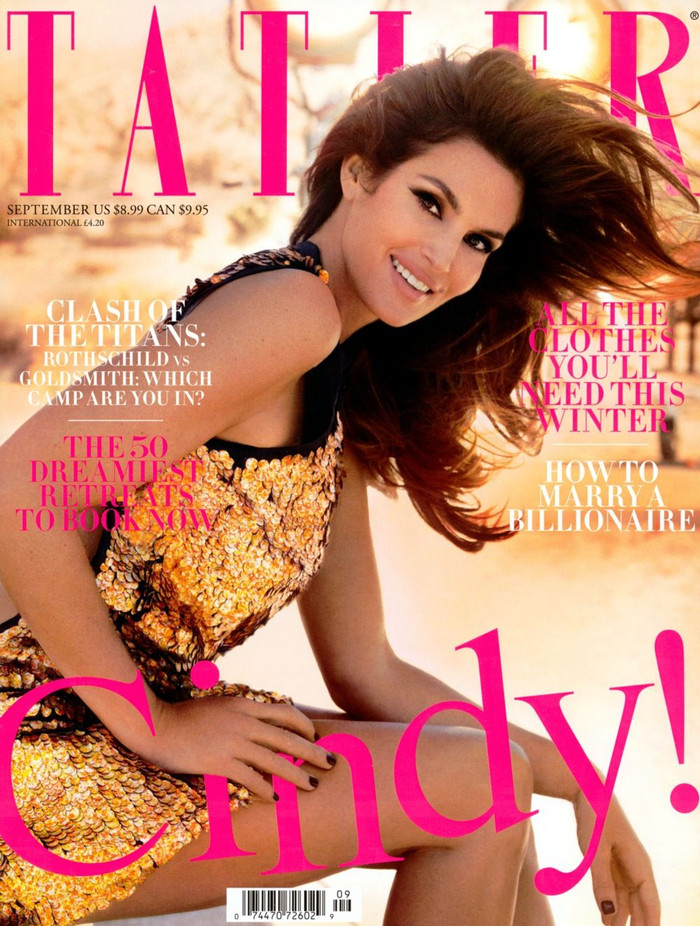 Nắng vàng mùa thu đã về cùng Cindy Crawford trên trang bìa Tạp chí Tatler của UK. Nắng vàng mùa thu đã về cùng Cindy Crawford trên trang bìa Tạp chí Tatler của UK.