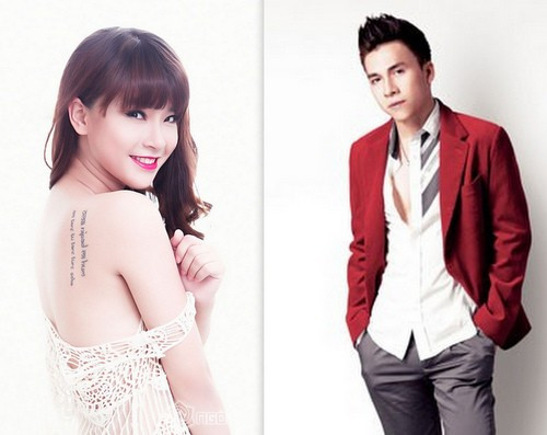 Ca sĩ Hải Băng và tình cũ Tiến Dũng.