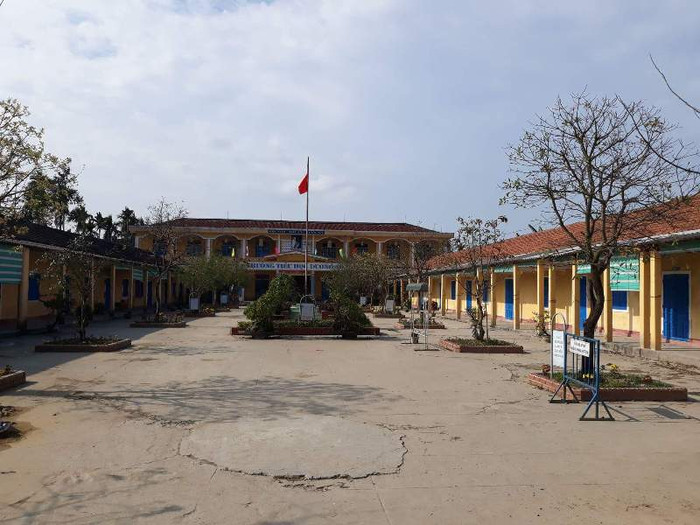 Ban giám hiệu Trường tiểu học Dương Nổ bị kỷ luật vì tùy tiện cho học sinh nghỉ tết kéo dài. Ảnh: C.Th