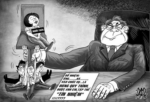 Công tác bổ nhiệm cán bộ hiện vẫn còn nhiều bất cập (ảnh minh họa - Tuổi trẻ). Công tác bổ nhiệm cán bộ hiện vẫn còn nhiều bất cập (ảnh minh họa - Tuổi trẻ).