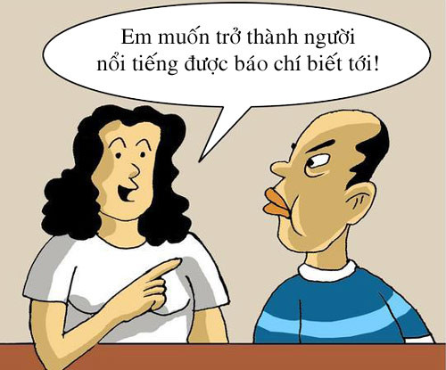 Một hôm người vợ bày tỏ.