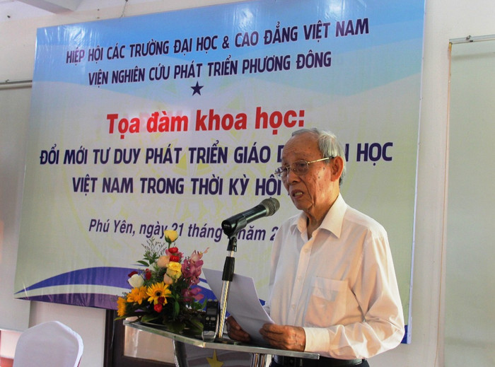 Giáo sư Trần Hồng Quân cho rằng, phải giải phóng các cơ sở đào tạo đại học để phát triển. Ảnh: TT Giáo sư Trần Hồng Quân cho rằng, phải giải phóng các cơ sở đào tạo đại học để phát triển. Ảnh: TT