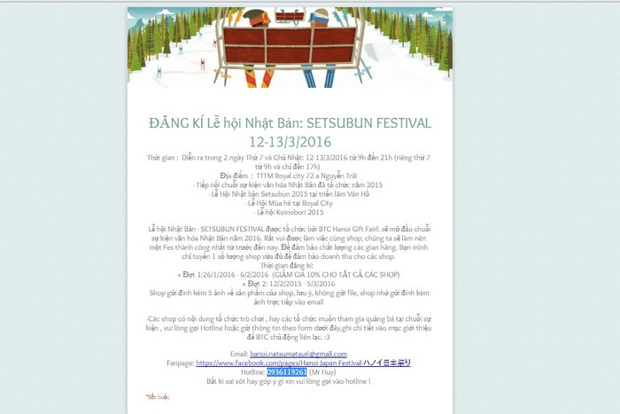 Hanoi Gift Fair giới thiệu về Lễ hội Nhật Bản Setsubun Hanoi Gift Fair giới thiệu về Lễ hội Nhật Bản Setsubun