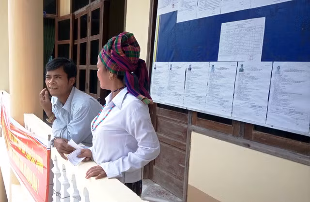 Đồng bào dân tộc Ma Coong háo hức đi bầu cử ảnh 7