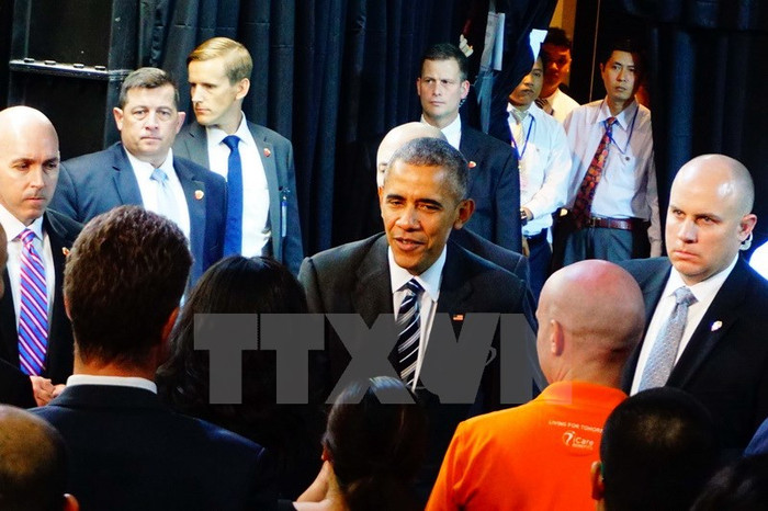 Ông Obama trò chuyện cởi mở với doanh nghiệp trẻ khởi nghiệp ảnh 1 Ông Obama trò chuyện cởi mở với doanh nghiệp trẻ khởi nghiệp ảnh 1