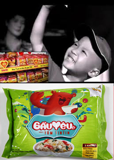 Quảng cáo mì Gấu đỏ, mì Gấu yêu - "đứa con cưng" của Trần Bảo Minh ở Asia Foods liên tục bị "ném đá". Quảng cáo mì Gấu đỏ, mì Gấu yêu - "đứa con cưng" của Trần Bảo Minh ở Asia Foods liên tục bị "ném đá".