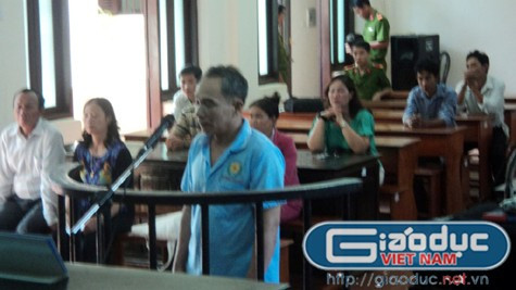 Bị cáo Võ Văn Dũng tại tòa