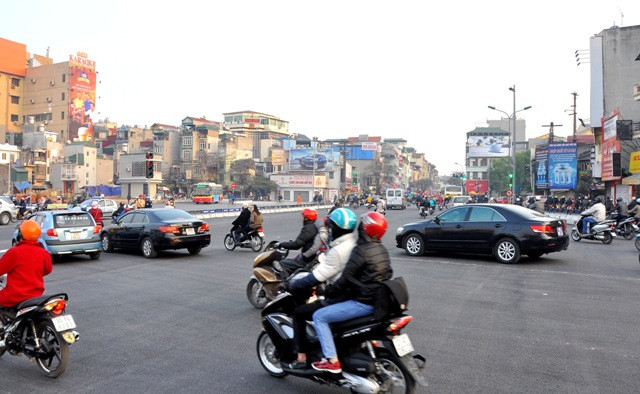 Việc tổ chức giao thông tại điểm nút Nguyễn Lương Bằng – Vành đai I phần nào đã làm giảm được áp lực cho nút 6 Ô Chợ Dừa.