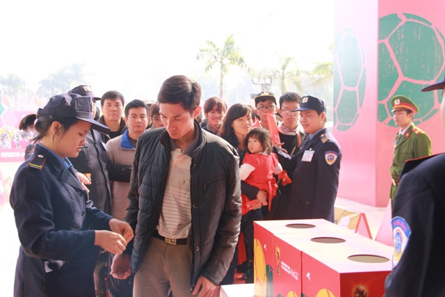 Khâu an ninh được BTC thắt chặt để đảm bảo tính an toàn.