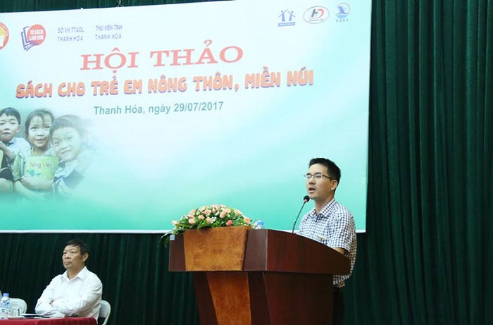 Dịch giả Nguyễn Quốc Vương (Nghiên cứu sinh giáo dục lịch sử tại Nhật Bản) đã chia sẻ nhiều câu chuyện văn hoá đọc của người Nhật Bản (Ảnh: Thu Huyền) Dịch giả Nguyễn Quốc Vương (Nghiên cứu sinh giáo dục lịch sử tại Nhật Bản) đã chia sẻ nhiều câu chuyện văn hoá đọc của người Nhật Bản (Ảnh: Thu Huyền)