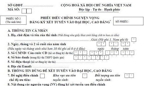Những lời khuyên chí tình cho thí sinh thay đổi nguyện vọng ảnh 2 Những lời khuyên chí tình cho thí sinh thay đổi nguyện vọng ảnh 2