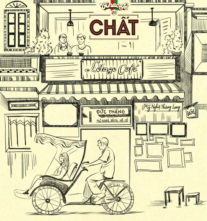 Ngồi cà phê là để thư giãn, đàm đạo, nhiều khi để... ngắm giai nhân.