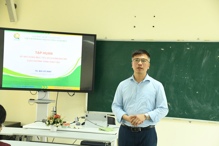 Tiến sĩ Bùi Vũ Anh - Phó Viện trưởng Viện Đảm bảo chất lượng giáo dục, Đại học Quốc gia Hà Nội. (Ảnh: Trường Đại học Giáo dục, Đại học Quốc gia Hà Nội) cdd233e05401e85fb110.jpg