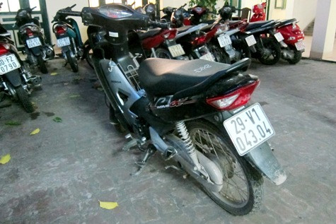 Phương tiện (sau khi lắp BKS) để các đối tượng thực hiện kế hoạch của mình Phương tiện (sau khi lắp BKS) để các đối tượng thực hiện kế hoạch của mình