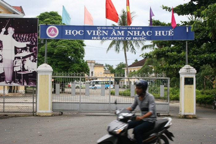Học viện âm nhạc Huế nơi xảy ra vụ việc giảng viên tố giám đốc ưu ái người nhà. Ảnh: TL