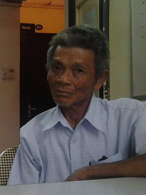 Ông Đỗ Văn Bàn tại cơ quan công an