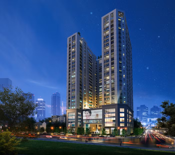 Nhiều dự án quanh khu vực Trung Kính đang tạo được sức nóng trên thị trường bất động sản. Ảnh: Dự án Central Field (219 Trung Kính) của Công ty CP Địa ốc MBLand.