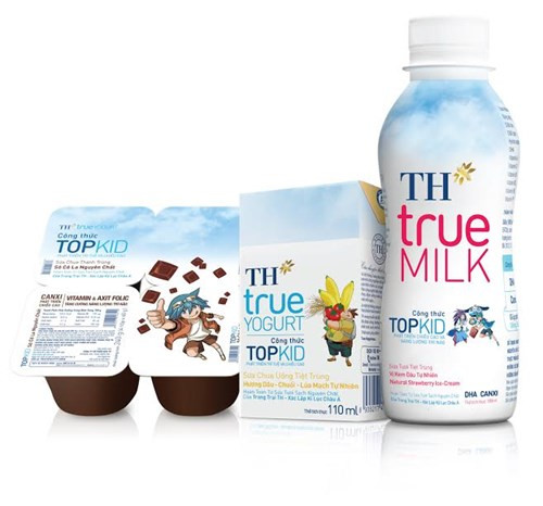 Hai sản phẩm sữa chua ăn thanh trùng TH true YOGURT công thức TOPKID Sô Cô La nguyên chất và sữa chua uống tiệt trùng TH true YOGURT công thức TOPKID hương Dâu – Chuối – Lúa Mạch đạt giải Vàng “Sản phẩm tiêu biểu của năm 2016” - ảnh nguồn TH Hai sản phẩm sữa chua ăn thanh trùng TH true YOGURT công thức TOPKID Sô Cô La nguyên chất và sữa chua uống tiệt trùng TH true YOGURT công thức TOPKID hương Dâu – Chuối – Lúa Mạch đạt giải Vàng “Sản phẩm tiêu biểu của năm 2016” - ảnh nguồn TH