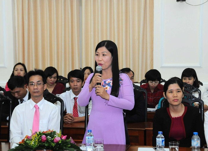 Cô Nguyễn Thị Bích Thủy hiện đang công tác tại Trường Tiểu học Lại Sơn (huyện Kiên Hải, Kiên Giang) (Ảnh: Đăng Lương) Cô Nguyễn Thị Bích Thủy hiện đang công tác tại Trường Tiểu học Lại Sơn (huyện Kiên Hải, Kiên Giang) (Ảnh: Đăng Lương)