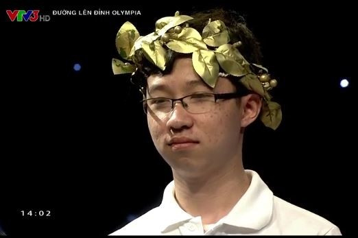 Nhật Minh giành vòng nguyệt quế cuộc thi Đường lên đỉnh Olympia tháng 3, quý 1 (Ảnh cắt từ clip) Nhật Minh giành vòng nguyệt quế cuộc thi Đường lên đỉnh Olympia tháng 3, quý 1 (Ảnh cắt từ clip)