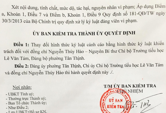 Phó Hiệu trưởng trường Lê Văn Tám quá đơn độc ảnh 2 Phó Hiệu trưởng trường Lê Văn Tám quá đơn độc ảnh 2