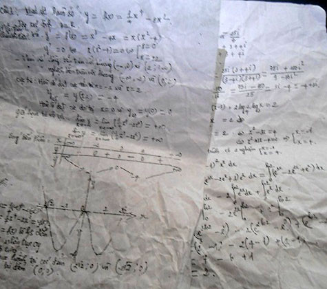 Đáp án môn Toán được "tuồn" cho thí sinh.