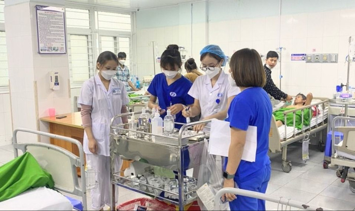 Sinh viên Trường Cao đẳng Y tế Phú Thọ trong giờ thực tập (Ảnh: Website nhà trường). z.bv5_.jpg